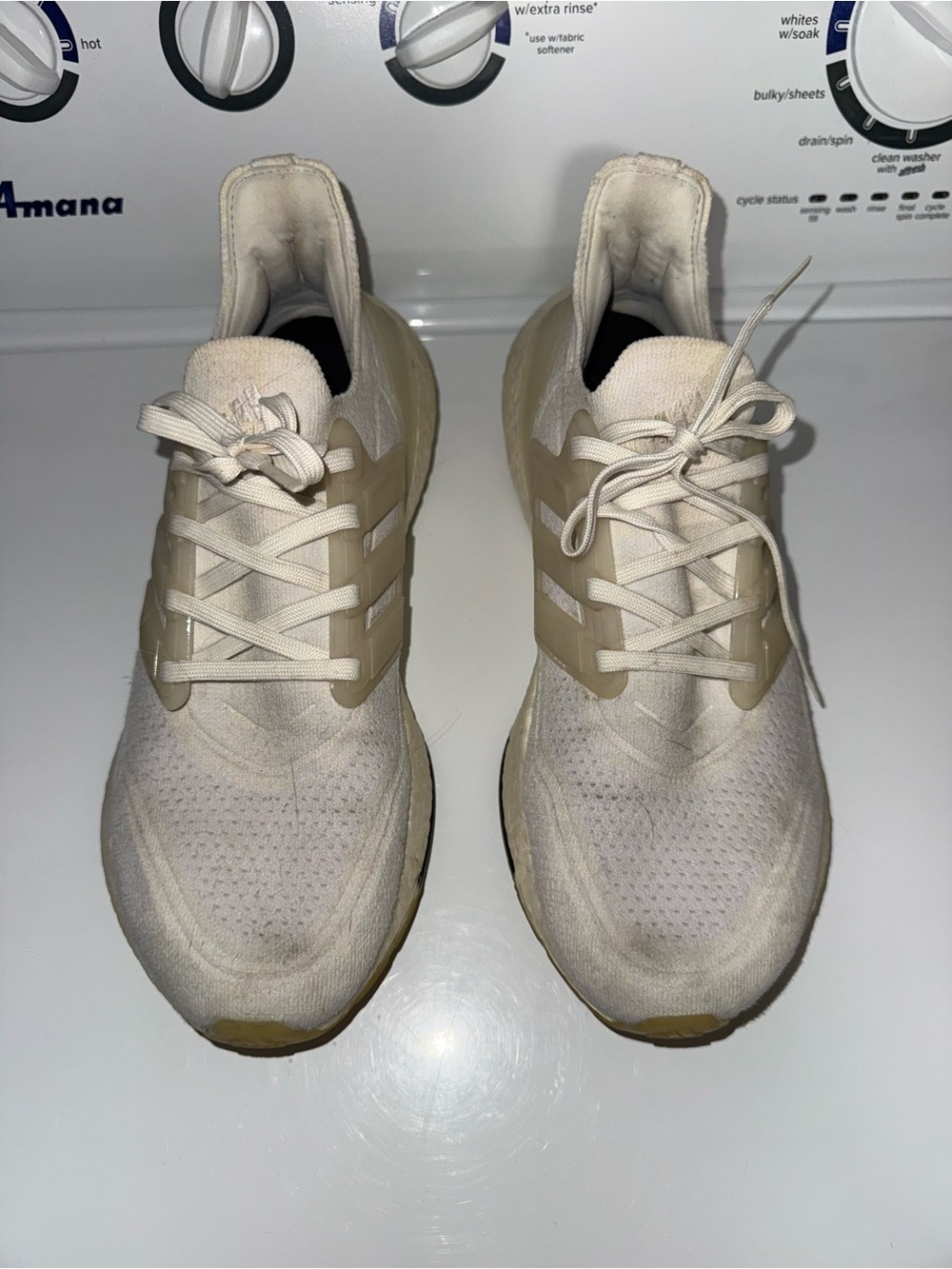 Beige Neutral Knit Lace-Up Sneakers